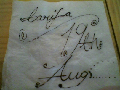 we have a date in a couple of weeks