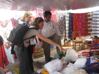 shopping in the market