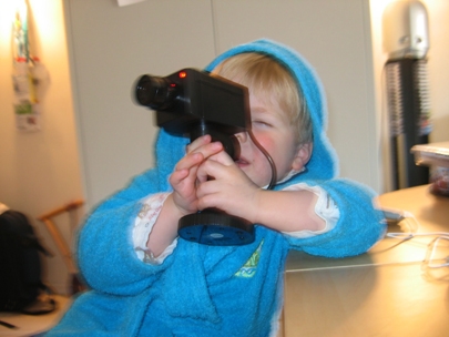 his first camera ....:)
