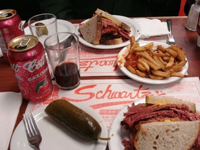 Schwartz smoked meat was... the ultimate pleasure!