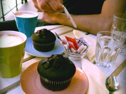 he�s fixing my lamp. And my shelves. 