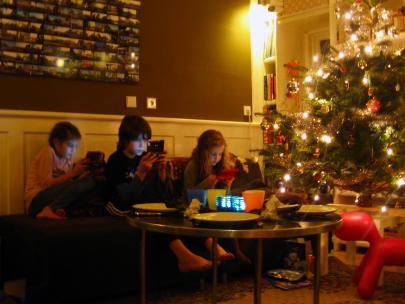 a peaceful Christmas Eve in the house