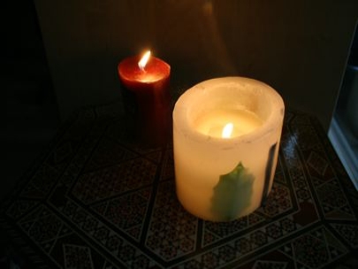 Burning lights waiting