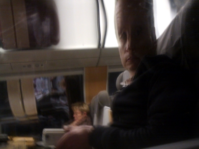 took the late train home