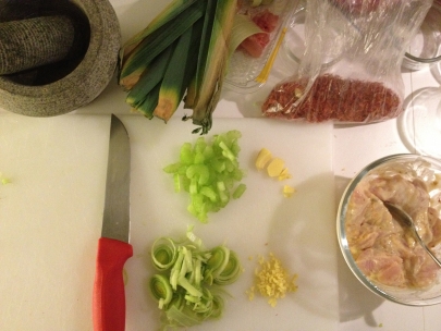 prepping curry
