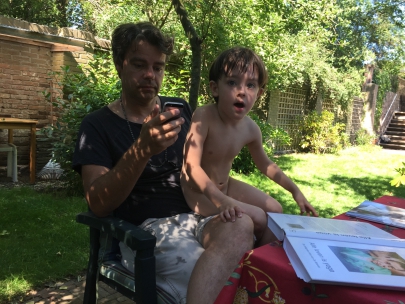 passed his exam today, now classes again! 