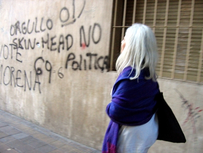 lively grey down the street